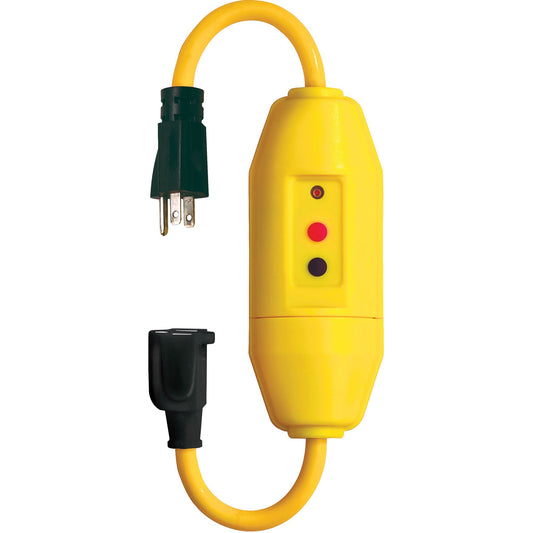 In-Line GFCI Cord Set, 120 V, 15 A, 1-1/5' Cord