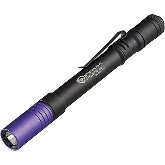 Stylo-lampe UV Stylus Pro® USB, DEL, corps en aluminium, piles rechargeables incluses