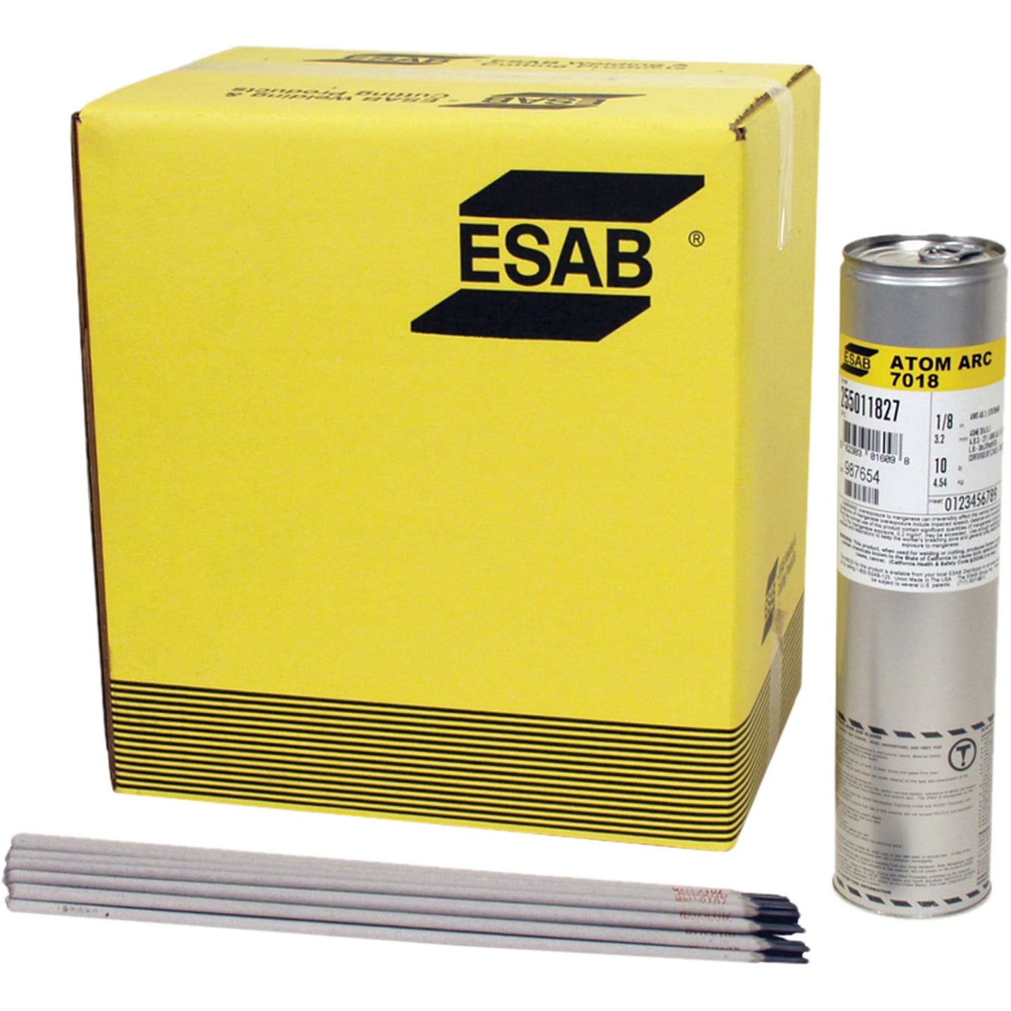 Stick Electrode, 1/8"/0.125" Dia. x 14"/10" L