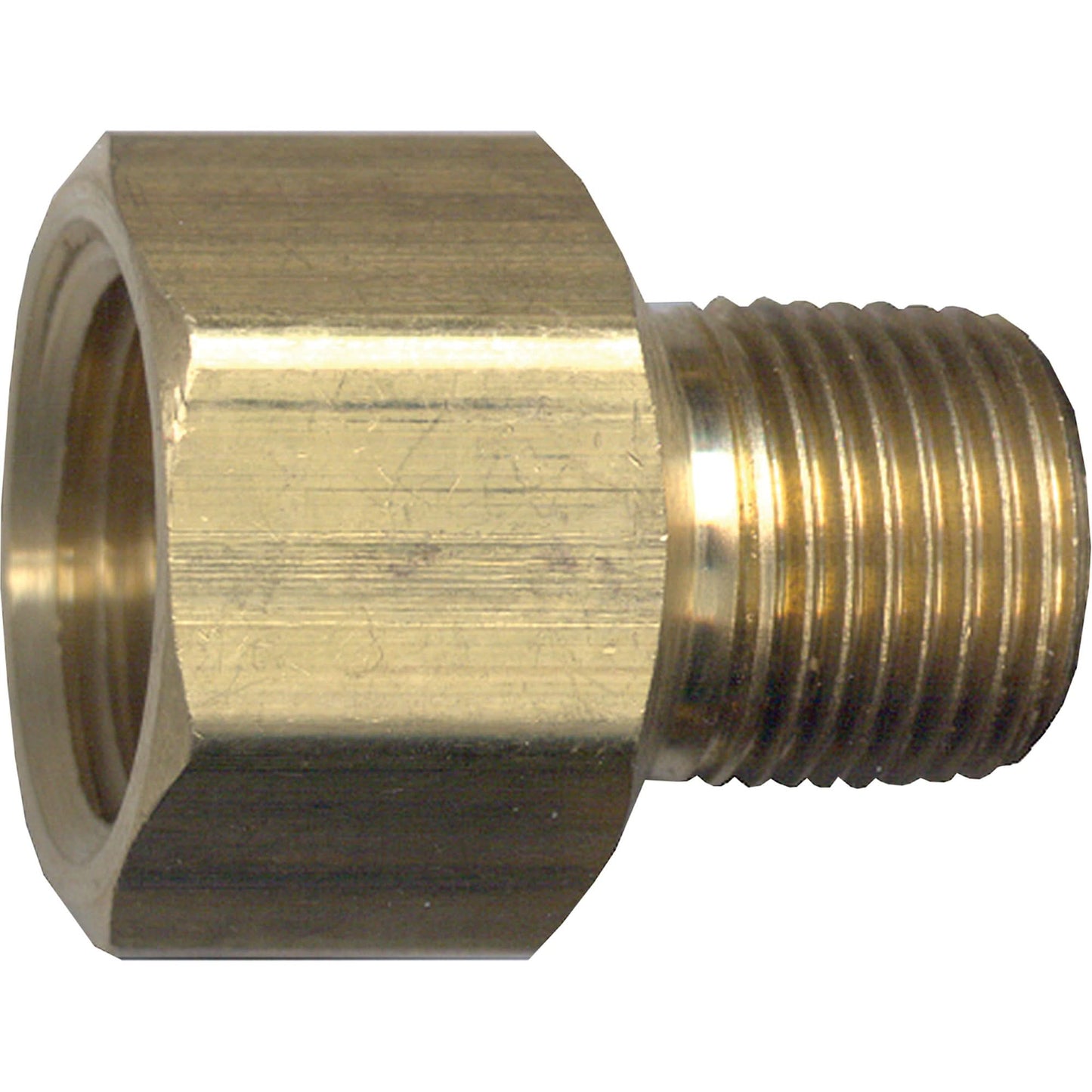 Adaptateur de tuyau, FPT x NPT, 1/4" x 1/8" de diamètre, laiton