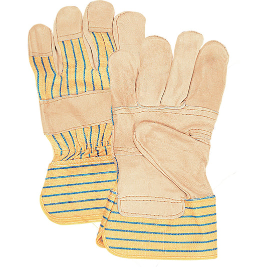 Gants paume Fitters Patch, T-XL, Paume en cuir de vachette pleine fleur, Doublure intérieure en coton