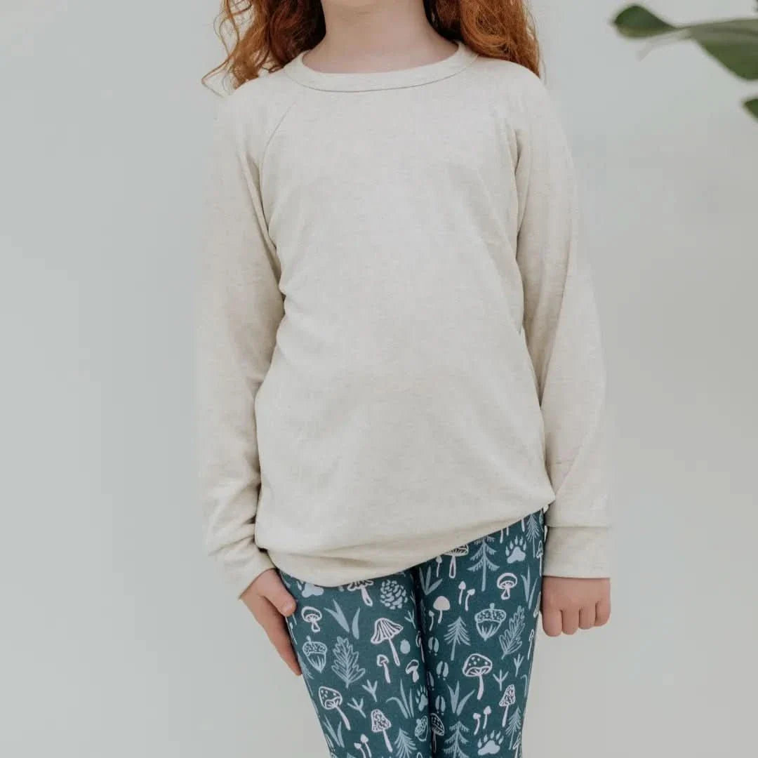 Baby/Kids' Bamboo Raglan Pullover | Charcoal