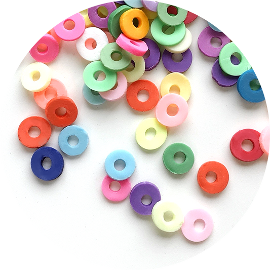 tranches Fimo "pop" mixtes