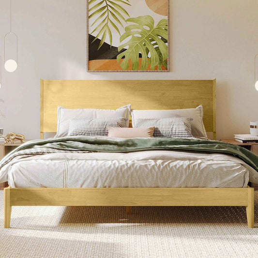 Acacia Haven Deluxe Wood Platform Bed Frame for Ultimate Comfort and Style