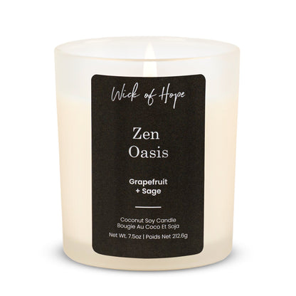 Zen Oasis Candle  | Grapefruit + Sage